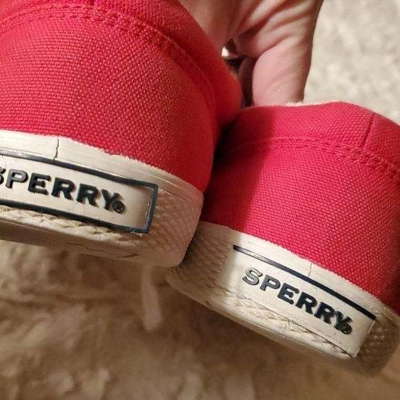 Sperry Top Siders Vintage Sz 8.5 Red Sneakers - Picture 7 of 7